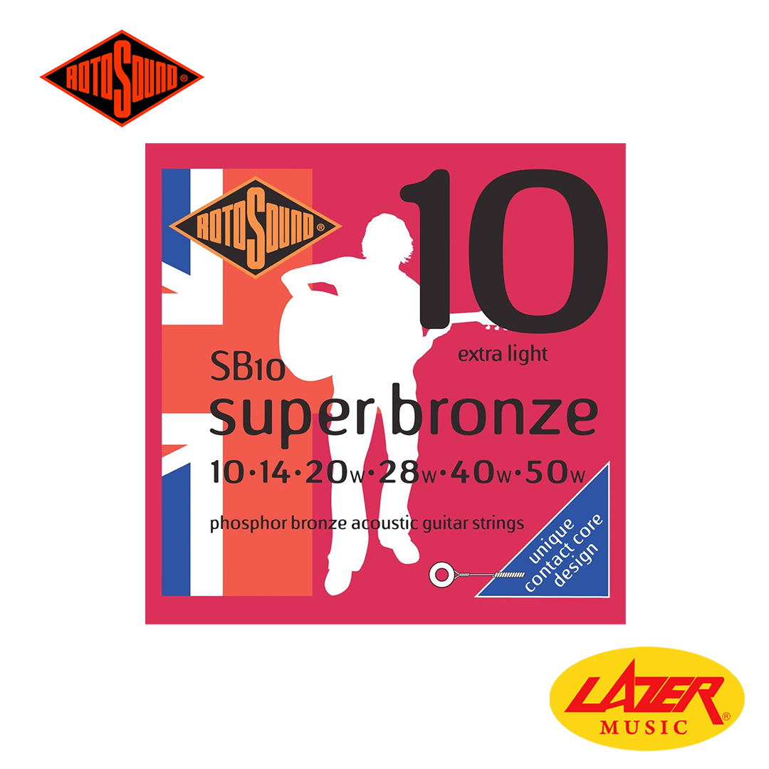 Rotosound Super Bronze Acoustic Extra Light Guitar Strings